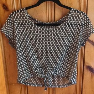 Urban outfitters crop top brown size small